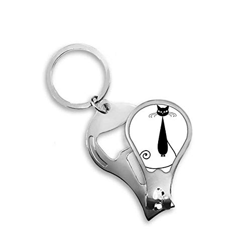 Coupe-ongles chat noir avec coupe précise et design ergonomique pour pédicure