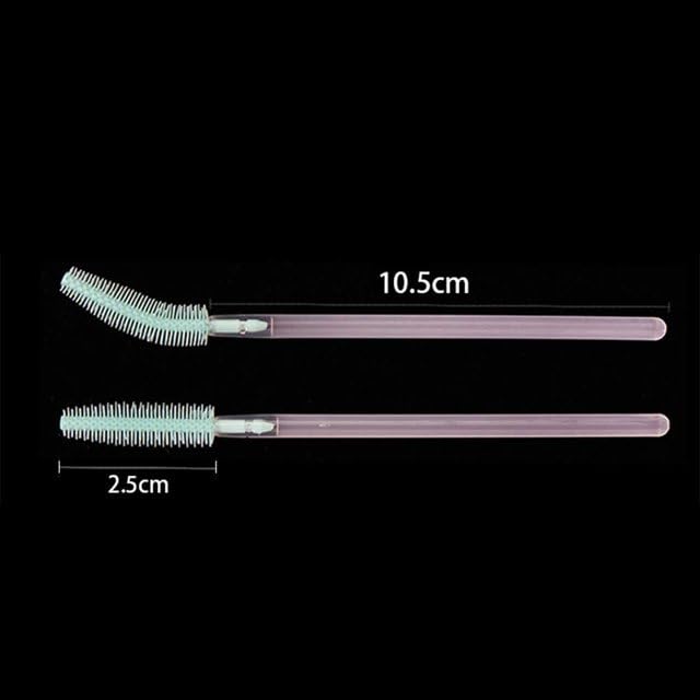 10Pcs Rose red Disposable Eyebrow Brushes,Silicone Eyelashes Brushes Transparent Mascara Wand Applicators Versatile Makeup Brushes Tools,Convenient to Carry,Mascara Brushes,Beauty and Personal Care 3