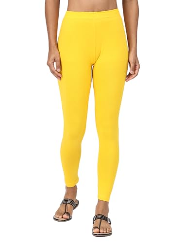 Image of Robinbosky Premium Stretchable Cotton Ankle Legging for Women | Suitable for Formal wear & Casual wear | High-End Elastic Makes The Leggings Squat Proof and Durable for Travel, Yoga, & Workout.