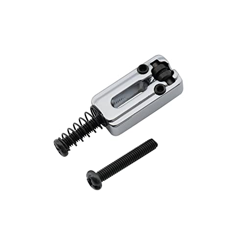 Musiclily Pro 10.8Mm Modern Style Zinc Alloy Roller Saddles For Import Strat Tele Electric Guitar, Chrome (Set Of 6) #TOP4