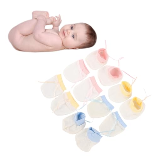 3 Sets Baby Mittens Breathable Ice Silk Mesh Anti-Scratch Gloves for Newborns Soft Infant Hand Protectors for Baby Boys and Girls