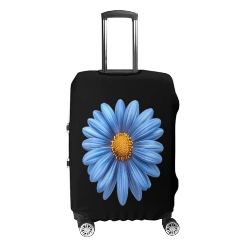 Blue Daisy Flower Unisex Luggage Cover Washable Travel Suitcase Case Elastic Baggage Protective Covers S4