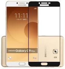 ELICA for Samsung Galaxy C9 Pro- Edge to Edge Full Covering Screen Protector Tempered Glass [9H] - Full HD, Shatterproof, Anti Scratch Screen Guard ForSamsung Galaxy C9 Pro Black