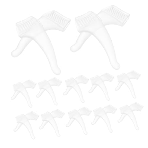 Healeved 60 Pairs Non-Slip Ear Hook Kids Eyeglass Ear Grips Glasses Band Women Ear Grips for Glasses Eyeglasses Ear Grips Blue Soft Hooks Over Glasses Sunglasses Anti-Slip White