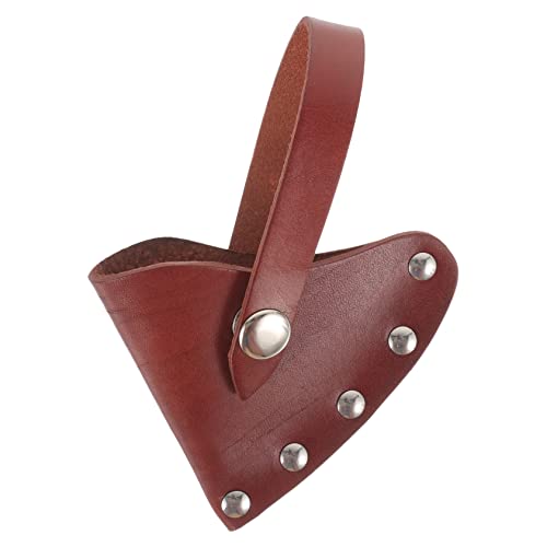 GALPADA Leather Axe Cover Camping Accessory Snap Button Design Easy Open Close Hand Protection