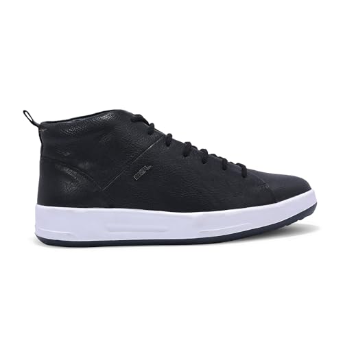 Image of Woodland Men Black Casual Sneakers