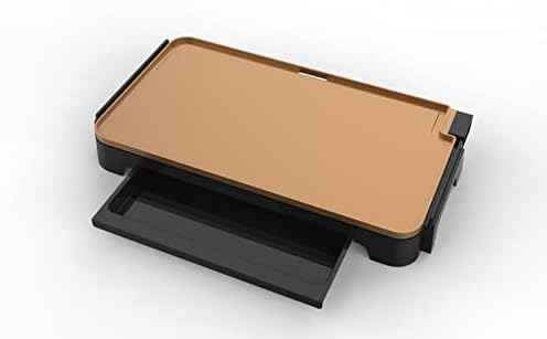 CRUX XL Electric Griddle TI with Nonstick Ceramic Coating, Cool-Touch Handles, and Slide-Out Drip Tray - Indoor Grill for Breakfast, Eggs, Pancakes, and Burgers