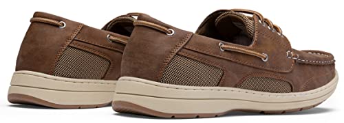 Vostey Men's Loafers & Slip-Ons 3-Eye Boat Shoes Men Comfortable Casual Loafers For Men (Bmy3005 Darkbrown 9) #TOP4
