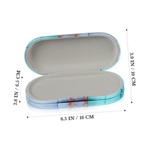 Étui à lunettes double couche PU compact pour sac et poche - 6