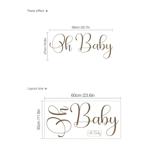 Vinilo decorativo Oh Baby para baby shower miniatura 6