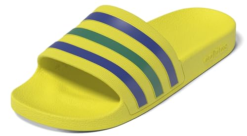 adidas Unisex Adilette Aqua Slides, bright yellow/bold blue/bold green, 12 UK