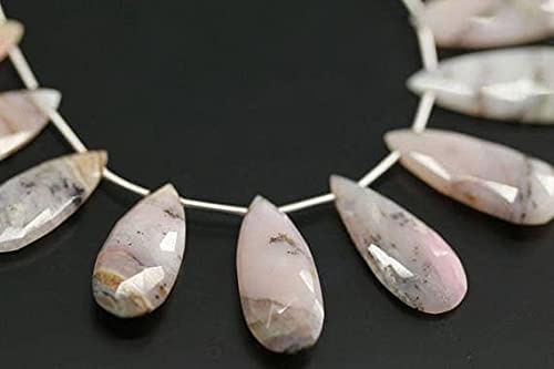Opale rose bicolore en gouttes facettées 17-30mm pour réparer et personnaliser vos bijoux