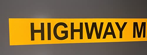 Highway Maintenance Strip Sign, Magnetic, 1200 x 100 mm