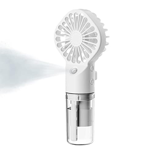 DALIAN Ventilador de niebla | Ventilador recargable por USB Mister portátil – Ventilador de refrigeración para exteriores humidificador con 4 velocidades DALIAN Ventilador de niebla | Ventilador recargable por USB Mister portátil – Ventilador de refrigeración para exteriores humidificador con 4 velocidades