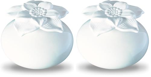 Diffuseur de Parfum par Capillarité Fleur Narcisse Blanc – Diffuseur Huile Essentielle Parfum d’Ambiance et Senteurs Maison – Vase en Céramique et Fleur en...