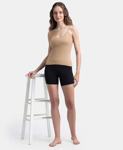 Image of Jockey 1487 Women Super Combed Cotton Rib Camisole with Adjustable Straps and StayFresh Treatment (Pack of 2)