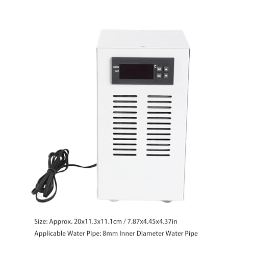 Fafeicy Enfriador de Acuario Enfriador de Agua de 72 W Enfriador de Acuario para Tanque de Peces para Hidropónico Hogar 30-35 DB de Enfriamiento Silencioso de Temperatura Constante,