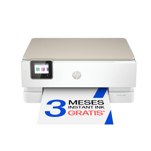 HP Envy Inspire 7220e 242P6B, Impresora multifunción de inyección de Tinta A4 a Color, Wi Fi, impresión a Doble Cara automática, hasta 22 ppm, 3 Meses de impresión Instant Ink, Blanca