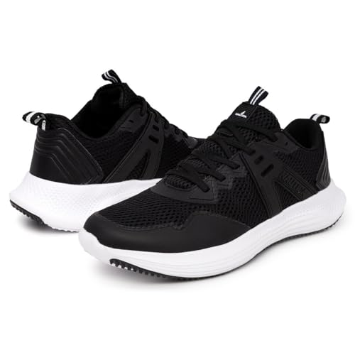 Nautica Men'S Sneakers Lace-Up Comfortable Casual Fashion Walking Shoes-Ruvio-Black White-10 thumb #4