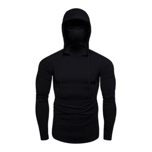Men Hoodie Sweatshirt Fabric Warm Lightweight Streetwear Classic Style