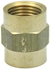 LTWFITTING Lead Free Brass Pipe Fitting 1/2" Female NPT Coupling Water (Pack of 5)