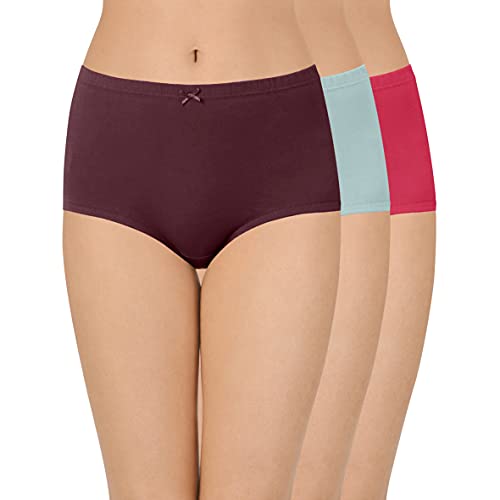 Image of Amante Solid High Rise Full Coverage Full Brief Panties (Pack of 3)