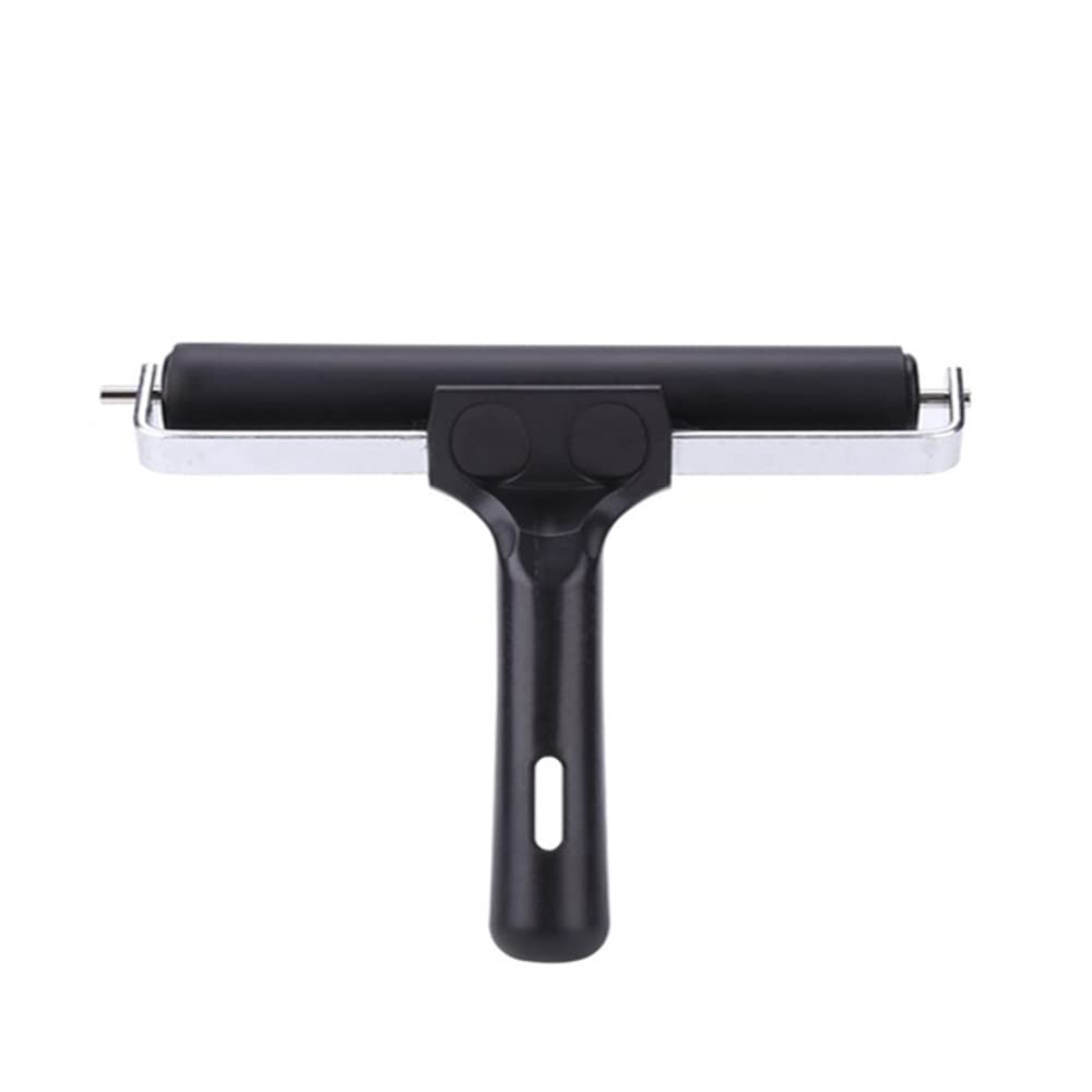 SEIWEI Rodillo de goma de 1/2 piezas, rodillo de goma de 6/10/15/20 cm para herramientas de construcción de cinta antideslizante, estampación de bloques de pintura de tinta