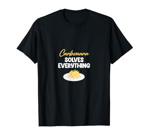 Carbonara Connoisseur Italiano Macarrones Queso Italia Camiseta