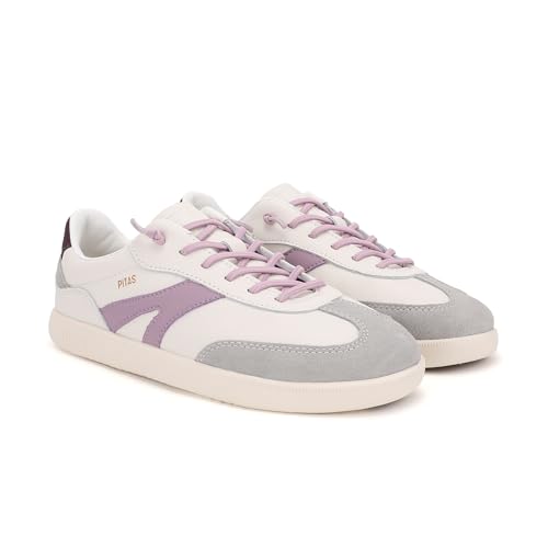 PITAS | Claw Woman | Zapatillas de Mujer Casual | Náuticos para el Invierno | Mocasines | Zapatilla de Vestir | Zapatos sin Cordones | Deportivas Casual | Calzado Walkinpitas | Blanco & Lila 38