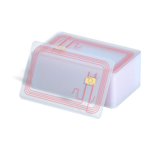 Tarjetas NFC NTAG215 transparentes, pack de 30 unidades CR80 de 504 bytes para Amiibo y TagMo