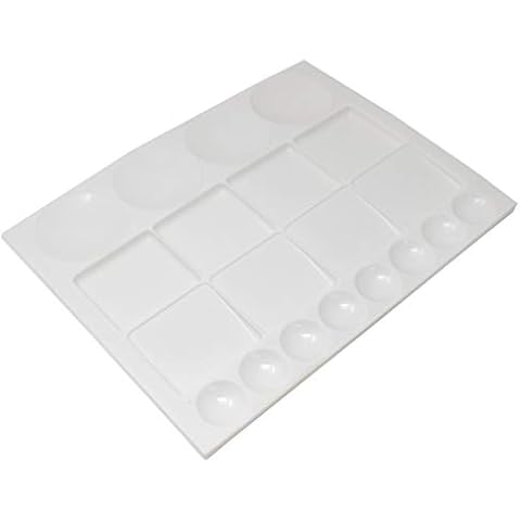 Paleta de pintura plástica Artway con múltiples tamaños de pozo Cover