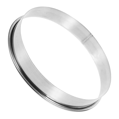 Levemolo Pastry Rings for Baking and Pizza Making Kit Durable Stainless Steel Muffin and Pancake Rings for Ovens Grills and Outdoor Bbqs Versatile Pizza Tools