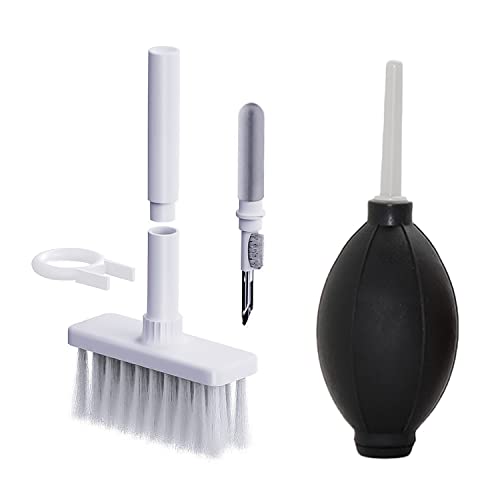 1 kit Nettoyage Clavier 3 en 1 avec 1 souffleur Nettoyage, Brosse Nettoyage Clavier, Stylo Nettoyage, extracteur clés, Accessoires Nettoyage Multifonctions, Convient Ordinateurs Portables, écouteurs Cover