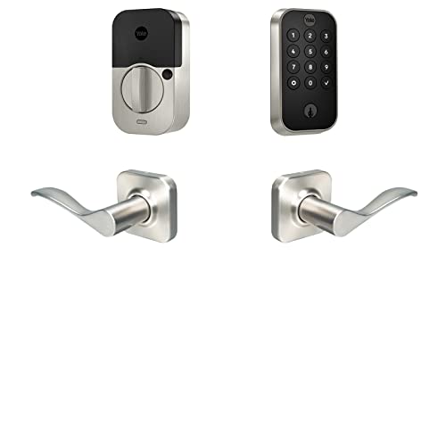 Yale Assure Lock 2 Keypad with Bluetooth and Norwood Lever in Sat...