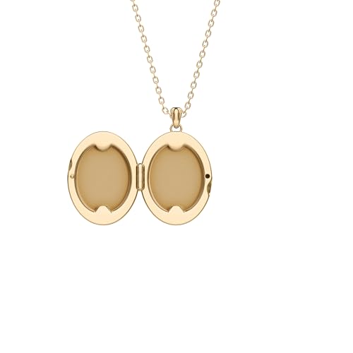 Image of Fossil Women's Gold-Tone Stainless Steel Pendant Chain Necklace for Women
