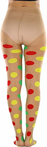 ToBeInStyle Women's Large Polka Dot Pantyhose2
