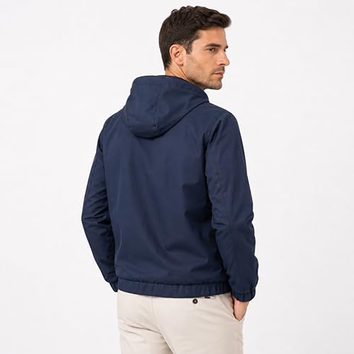 Image of MIA FASHION Men's Rain Jacket Waterproof Full Sleeve Zipper Coat for Bike Riding, Travel & Daily Use