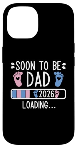 Soon to Be Dad 2026 Cargando Anuncio de embarazo 2026 Carcasa para iPhone 14