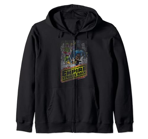 Image of Star Wars Empire Strikes Back Logo Zip Hoodie