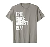 Photo Gallery awesome since august 1977 47th birthday retro maglietta Photo Gallery awesome since august 1977 47th birthday retro maglietta