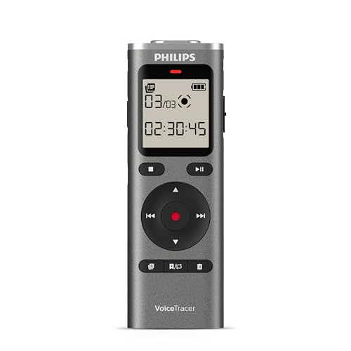 Philips DVT1170 VoiceTracer, enregistreur Audio, 8 Go, Fente pour Carte Micro SD