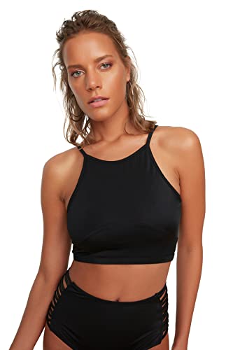 TRENDYOL Damen Halfter-kragen Zurück Detaillierter Bikini-top Bikini Top,...