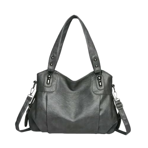 Sac à main femme grand fourre-tout décontracté noir avec bandoulière