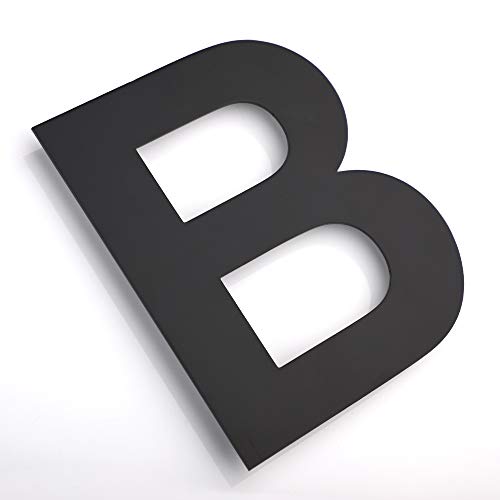 image for Mellewell Floating Address Number Sign House Letter B 6 inches Black, 