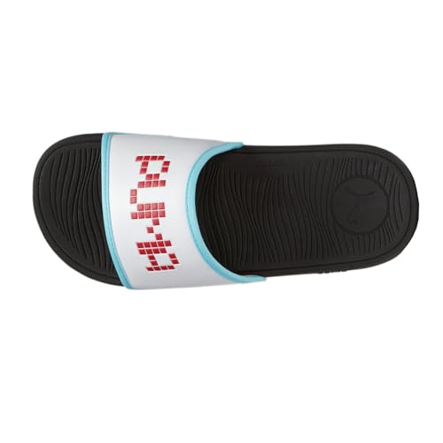 PUMA Kids Boys Cool Cat 2.0 Let's Play Slide Casual Sandals Casual - White - Size 6 M4