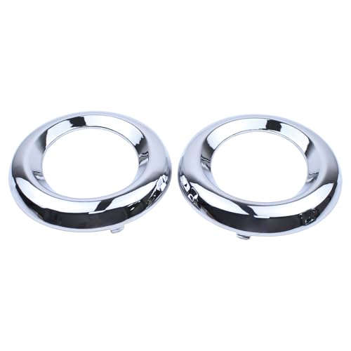 Roneeson 2Pcs Front Driver and Passenger Side Chrome Fog Lamp Bezel Trim Ring for Toyota RAV4 Limited 2009-2012