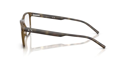 Armani Exchange mens Ax3048f Low Bridge Fit Rectangular Prescription Eyeglass Frames