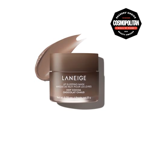Image of LANEIGE Lip Sleeping Mask, Hot Cocoa: Nourishing Overnight Lip Treatment with Vitamin C, Shea & Murumuru Butter for Hydrating Dry, Flaky Lips
