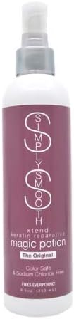 SIMPLY SMOOTH Magic Potion Original Leave In Conditioner Detangler & Heat Protection Styling Spray Repair & Reduce Breakage Color Safe & Sodium Chloride Free 8.5oz