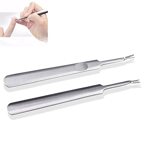 Nagelhautschieber aus Edelstahl mit V-Form Gabel Nail Art Maniküre Pediküre Werkzeug Tragbare Schönheitspflege Werkzeuge… – Bild 5